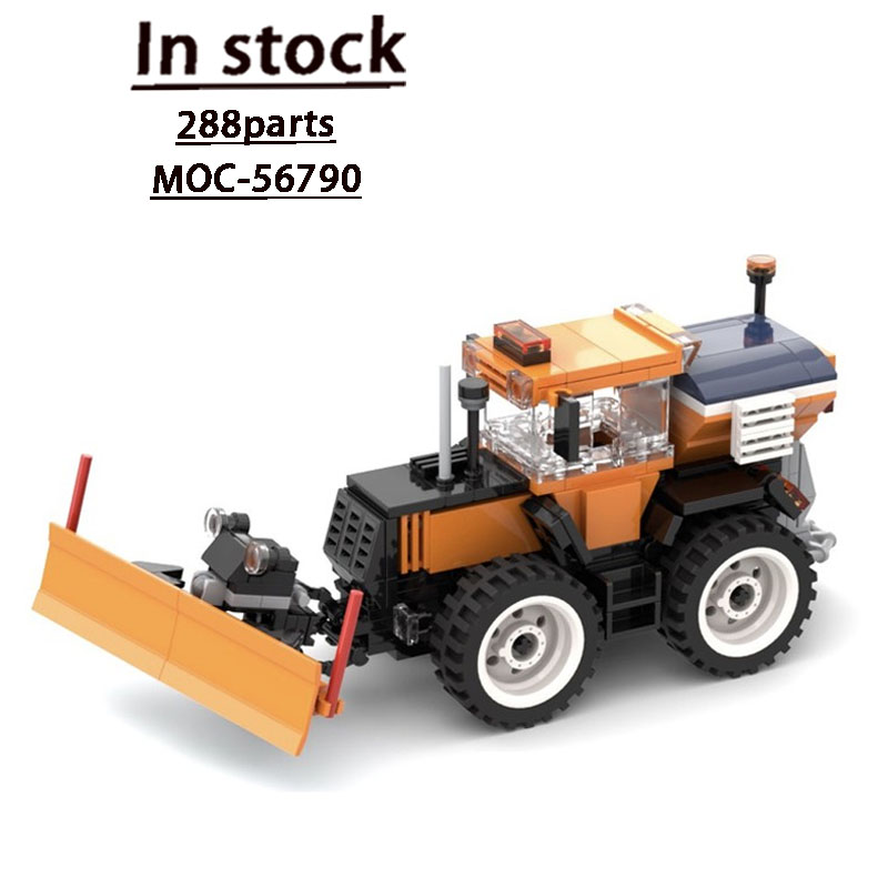Urban Farming Building - MOC-56790 Modello di Bulldozer Agricolo Retrò
